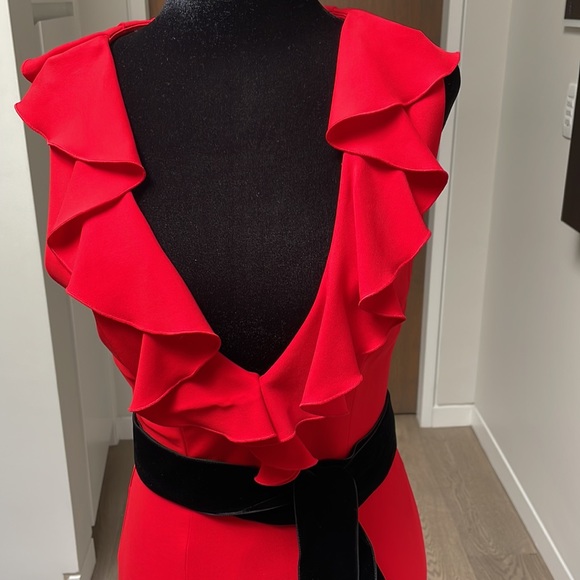 Gucci stretch jersey evening gown with velvet wrap belt - Picture 2 of 4